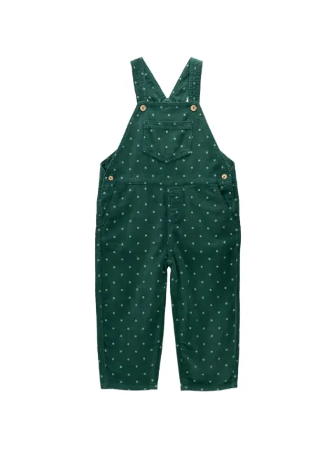 Knot Shawn polka-dot corduroy dungarees