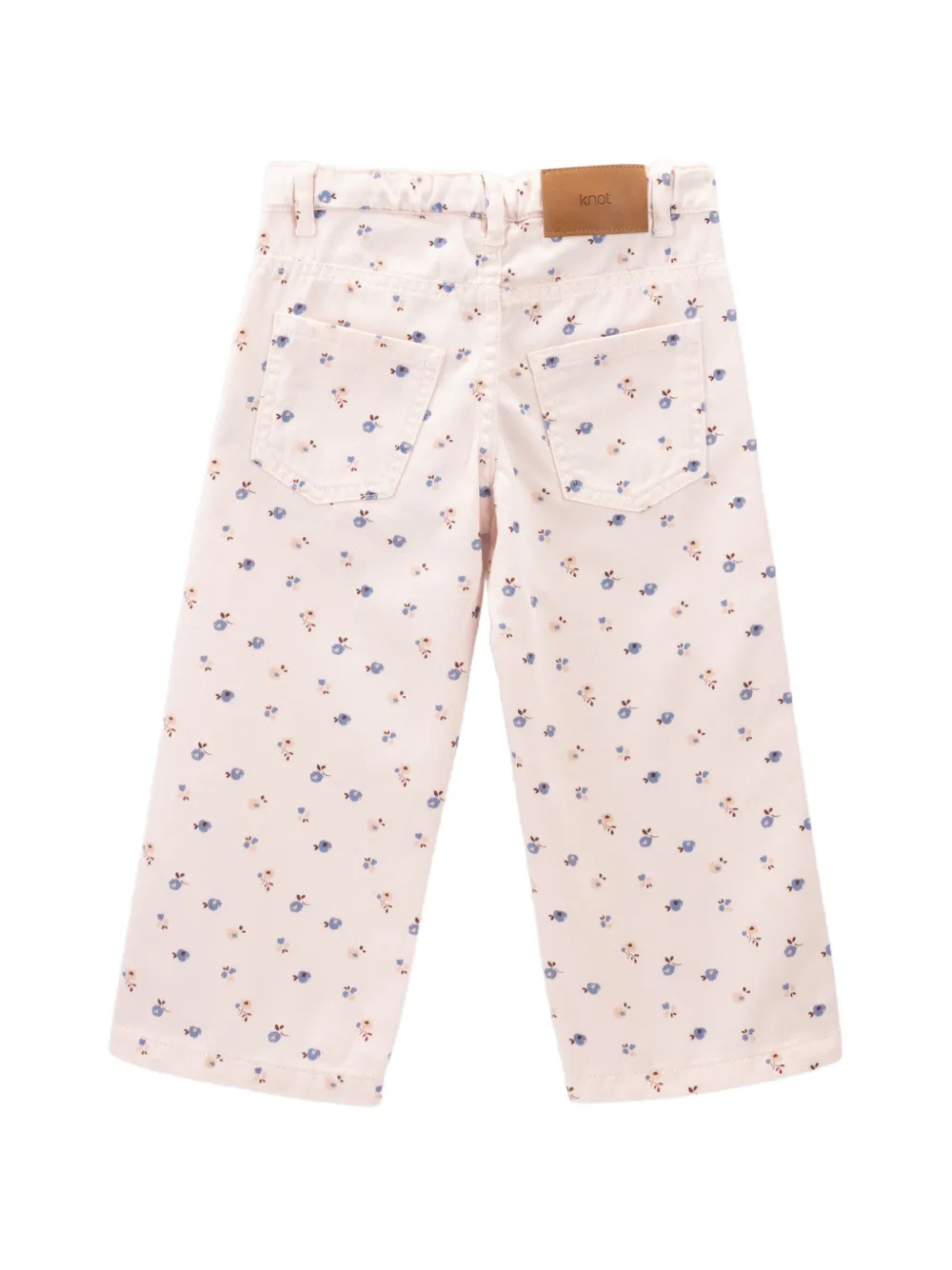 Knot Blush Petals twill broek met bloemen-print Roze