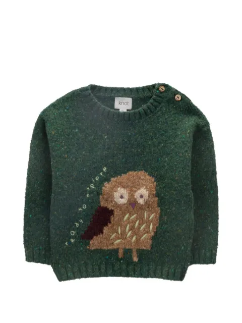 Knot Birdy sweater med broderi