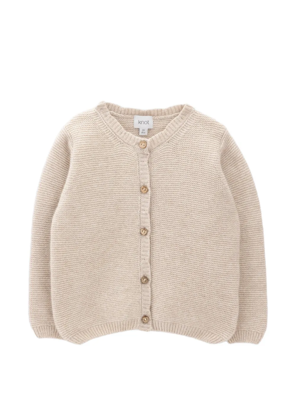 Knot Scarlett vest met knopen Beige