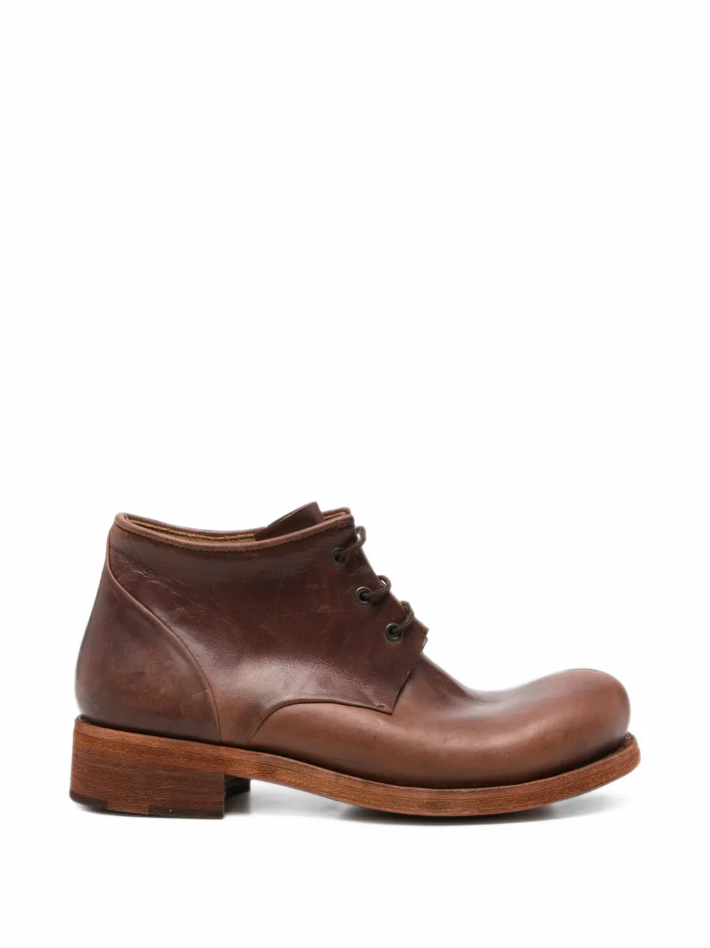 Ma+ lace-up leather ankle boots - Marron Ma+ lace-up leather ankle boots - Marron