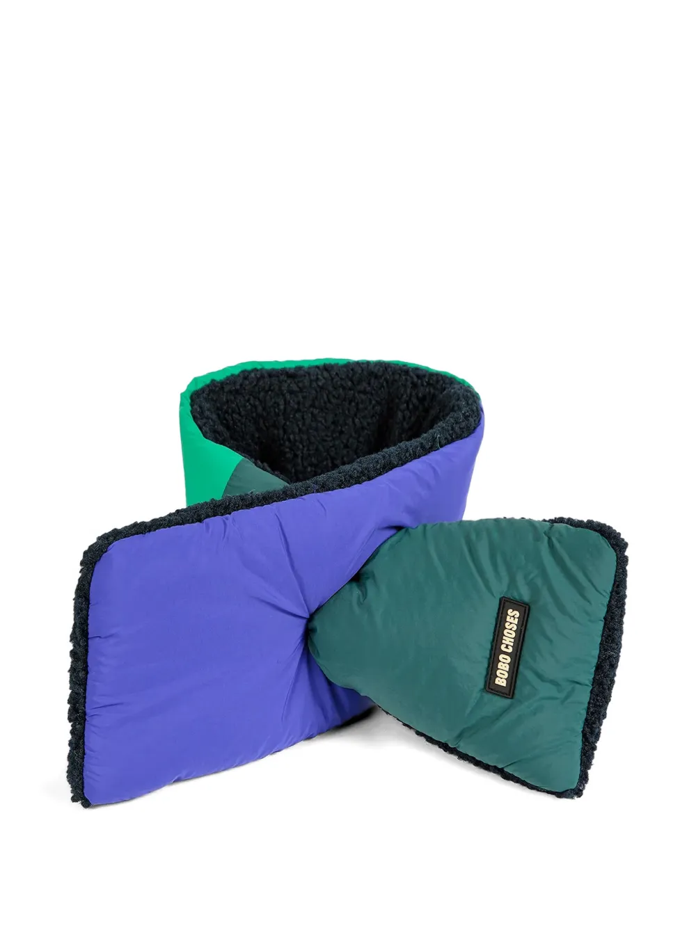 Bobo Choses quilted padded scarf - Verde