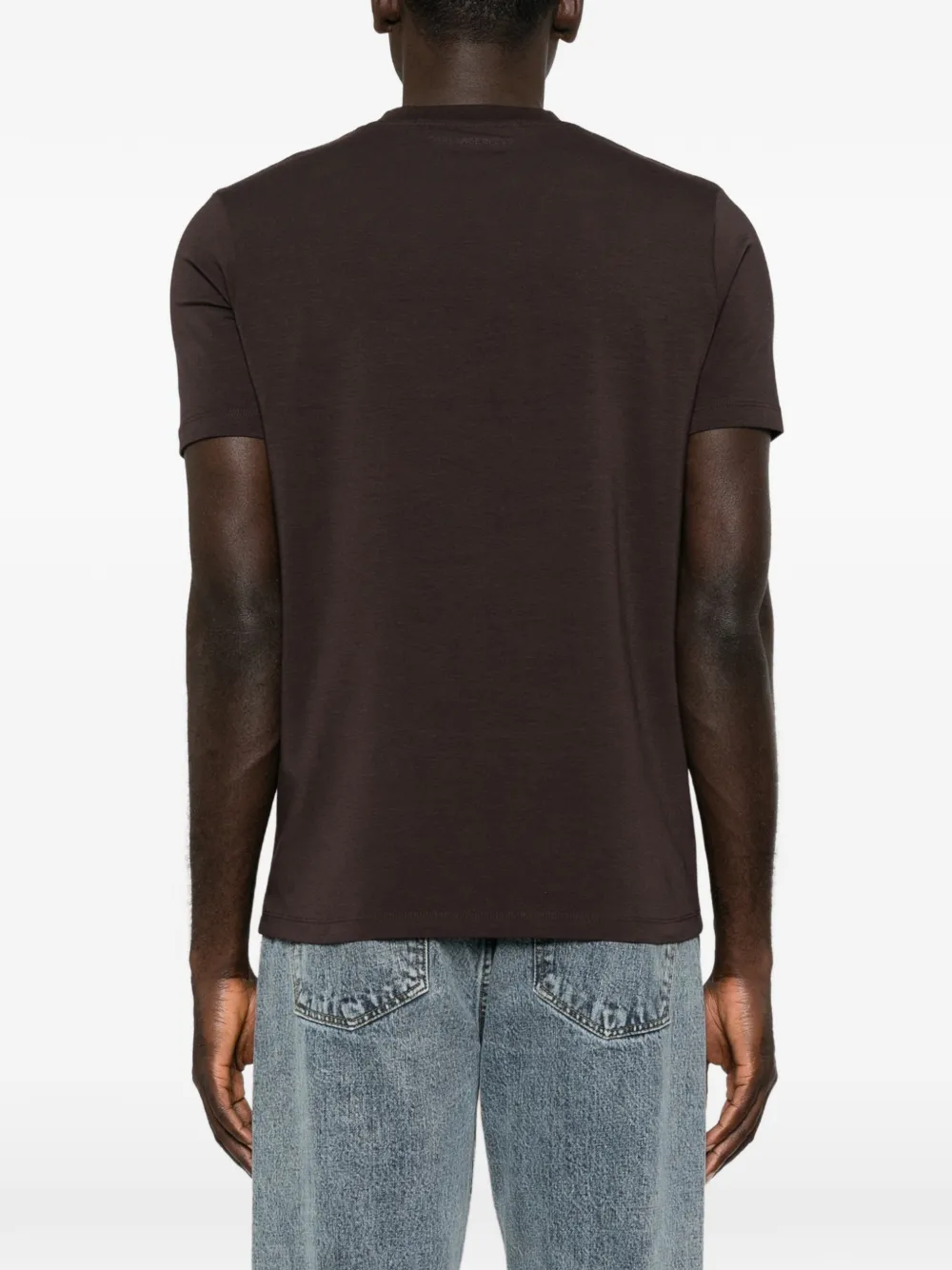 Karl Lagerfeld T-shirt met logopatch Bruin
