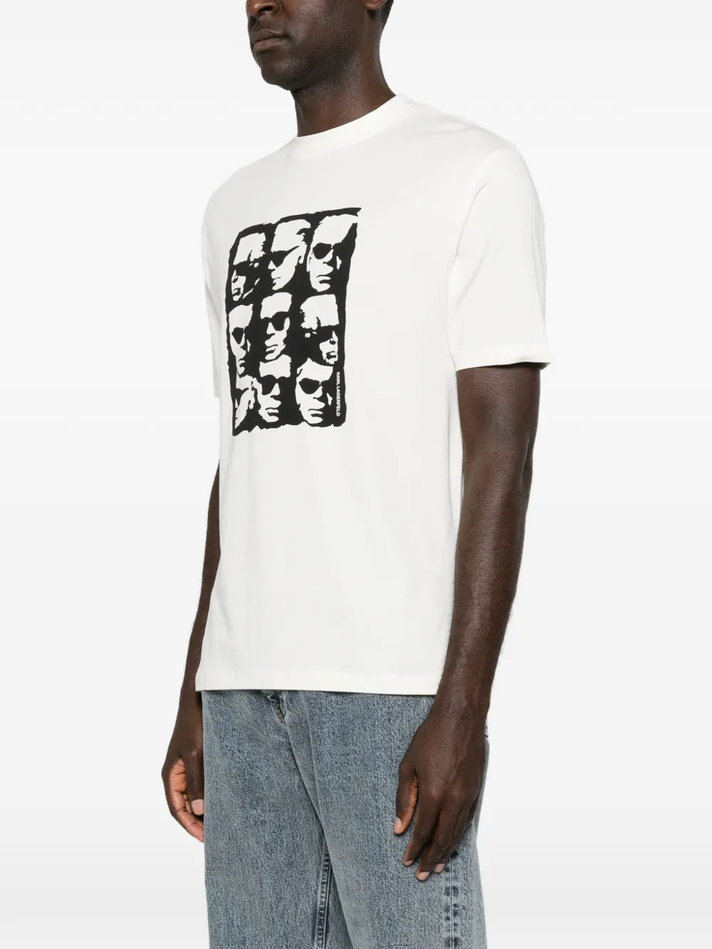 Karl Lagerfeld T-shirt met grafische print Beige