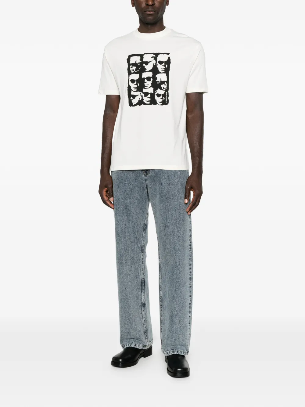 Karl Lagerfeld T-shirt met grafische print Beige