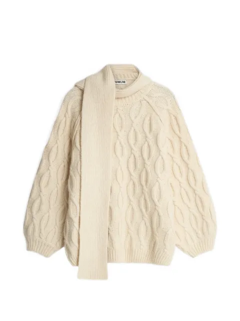 MINIMUM Rita scarf-detail sweater