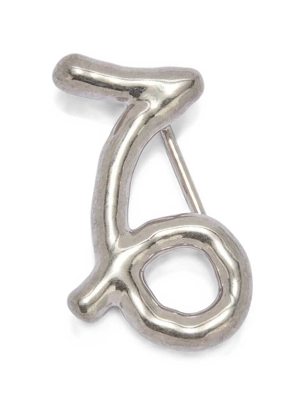 Jil Sander Zodiac Capricorn belt buckle - Argento
