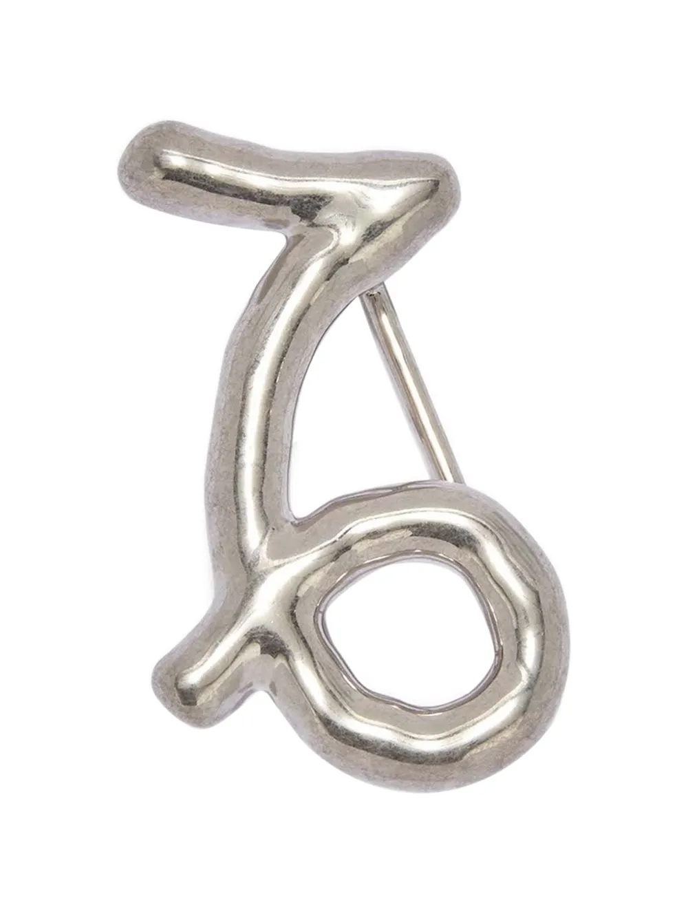 Jil Sander Zodiac Capricorn belt buckle - Argento