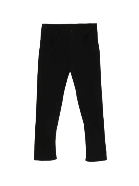 Ma+ button-fastening straight-leg trousers