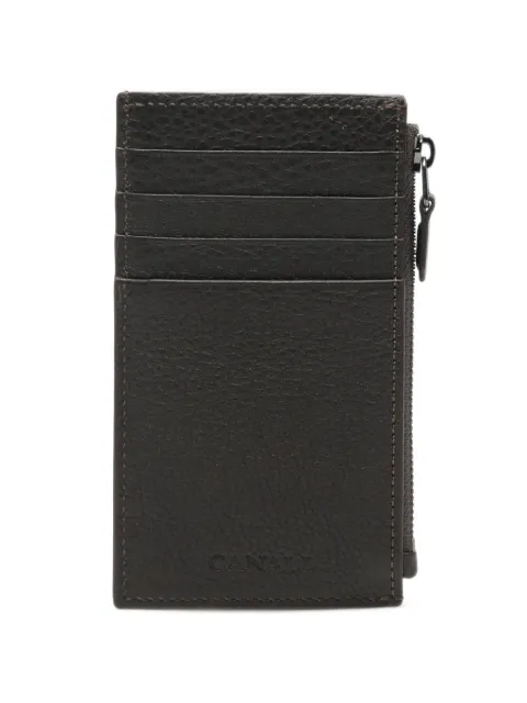 Canali grained leather cardholder