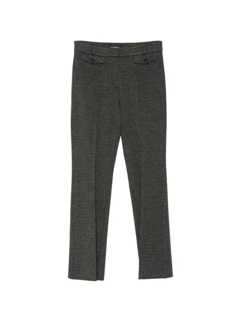 Cambio button-detail pressed-crease trousers