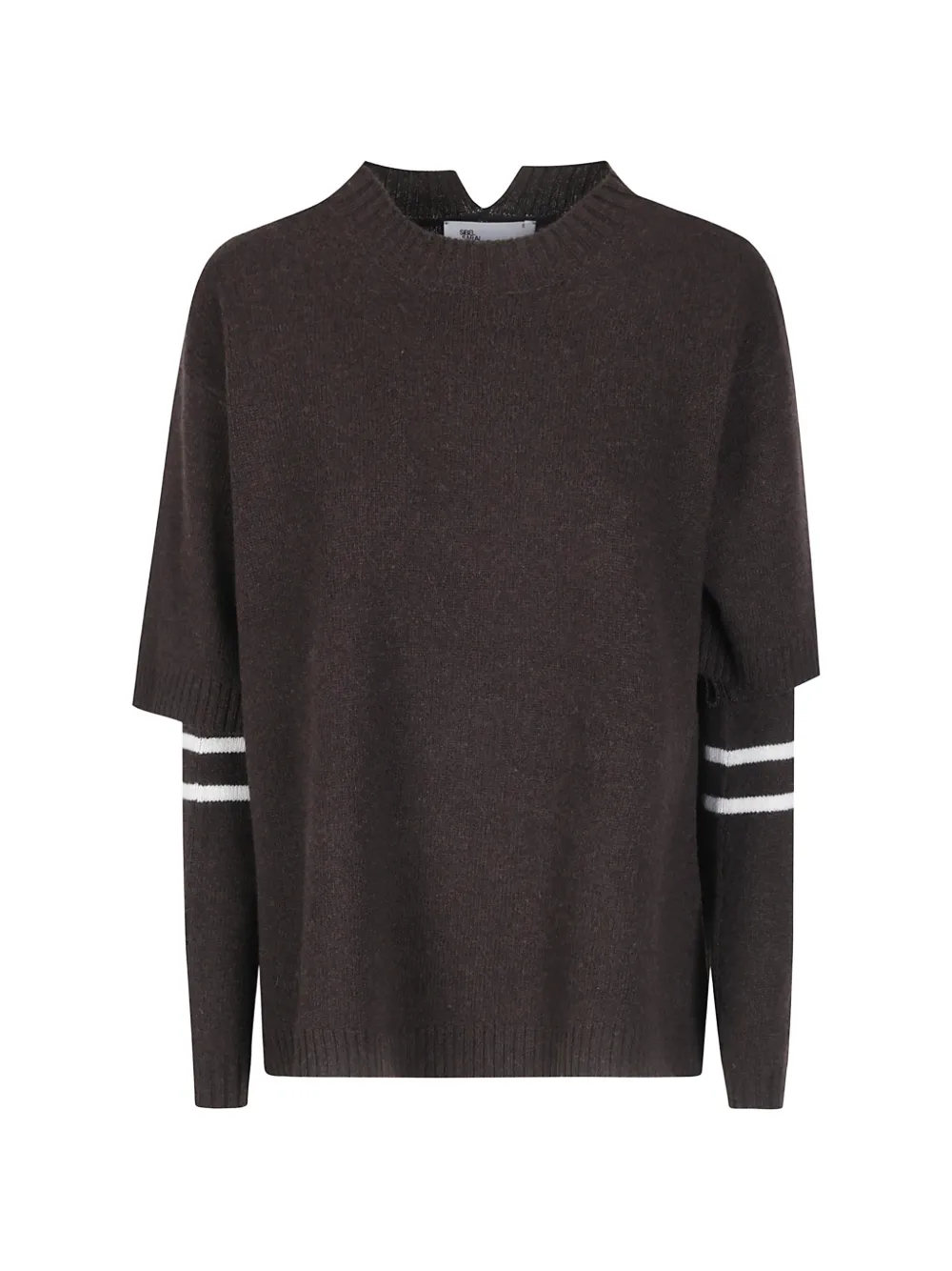 Sibel Saral layered-sleeve crew-neck sweater