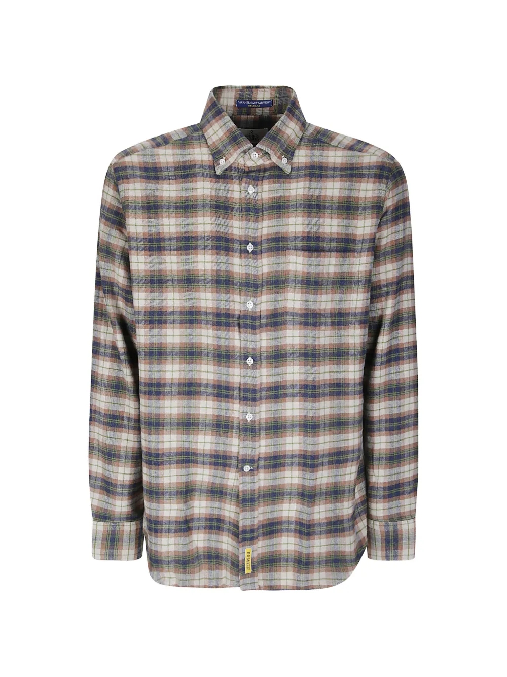 B.D. Baggies Bradford checked cotton shirt - Tons neutres B.D. Baggies Bradford checked cotton shirt - Tons neutres