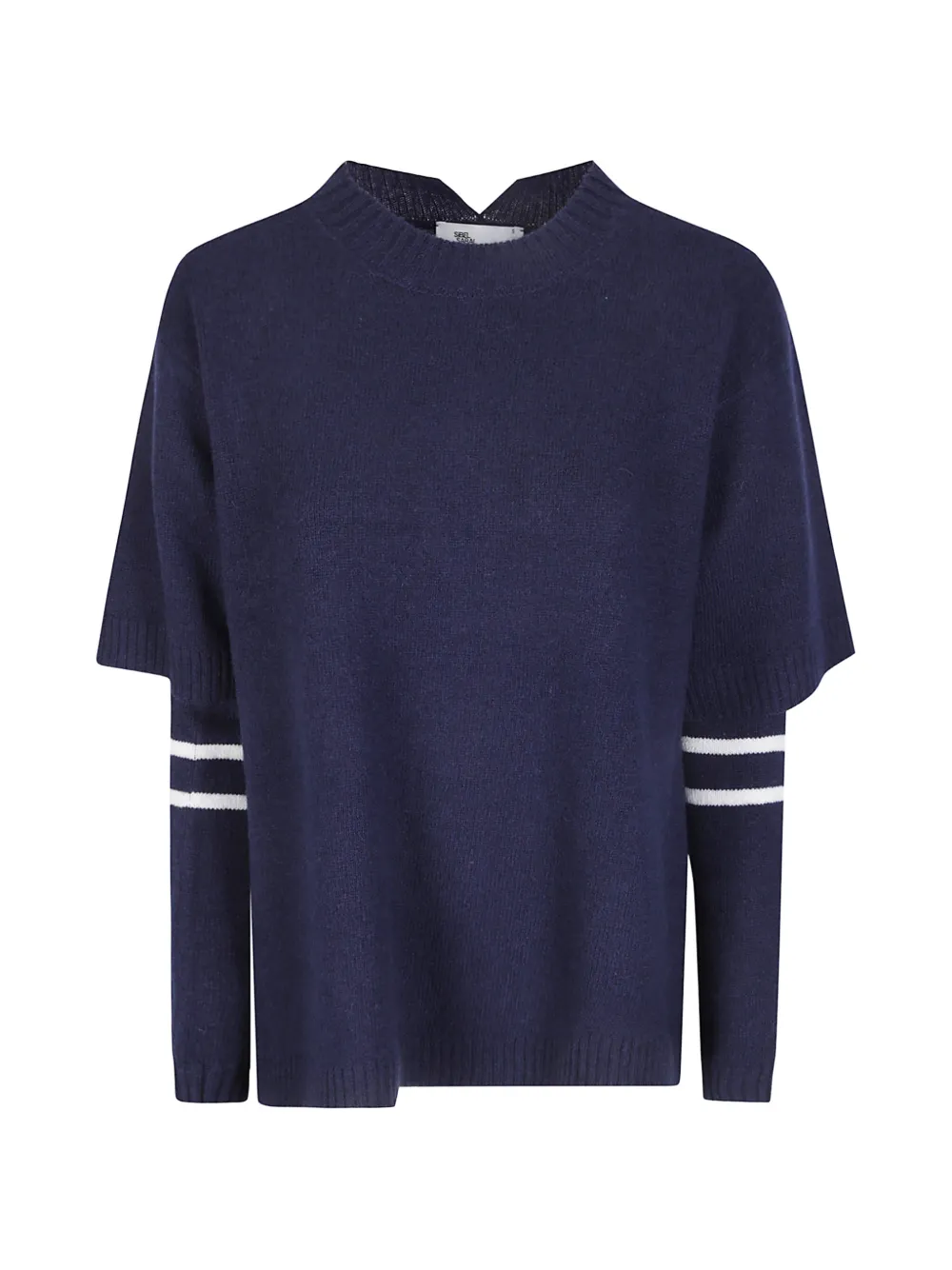 Sibel Saral layered-sleeve striped sweater