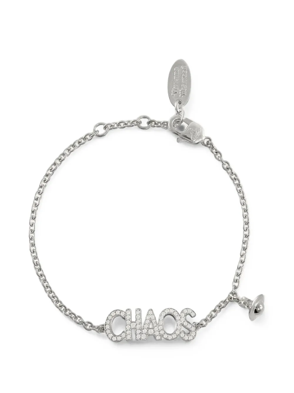 Vivienne Westwood Chaos crystal-embellished bracelet - Argento