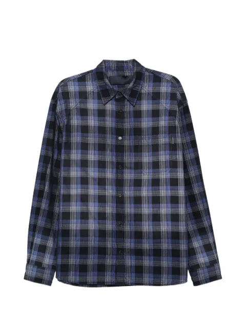 Juun.J check-pattern button-down shirt