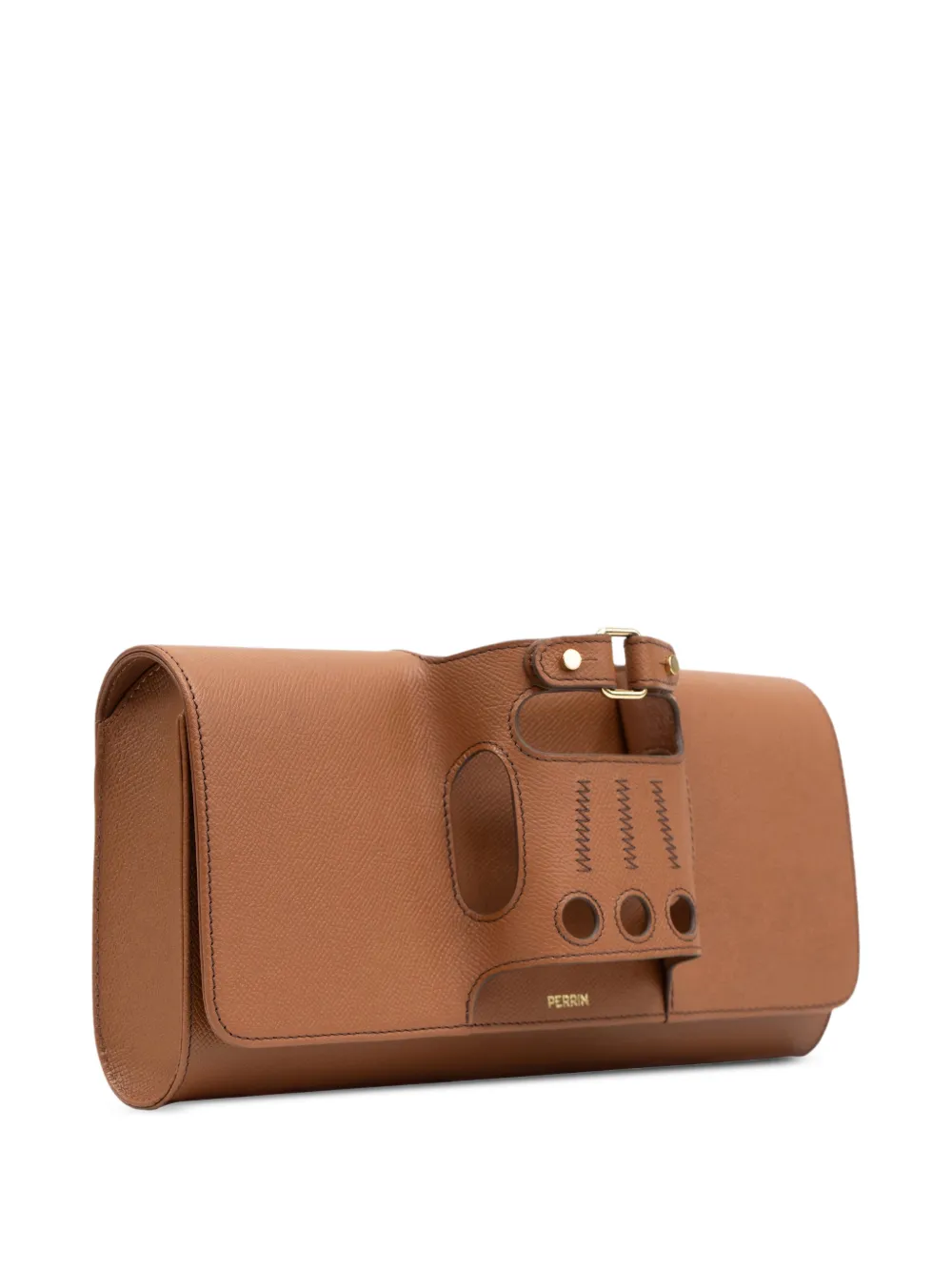 Perrin Paris Le Cabriolet clutch met handschoen-detail Bruin
