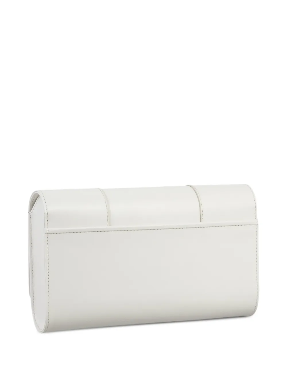 Perrin Paris L'Eiffel leren clutch met stras Beige