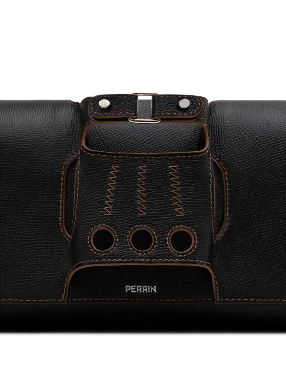 Perrin Paris Le Cabriolet Glove clutch bag Zwart