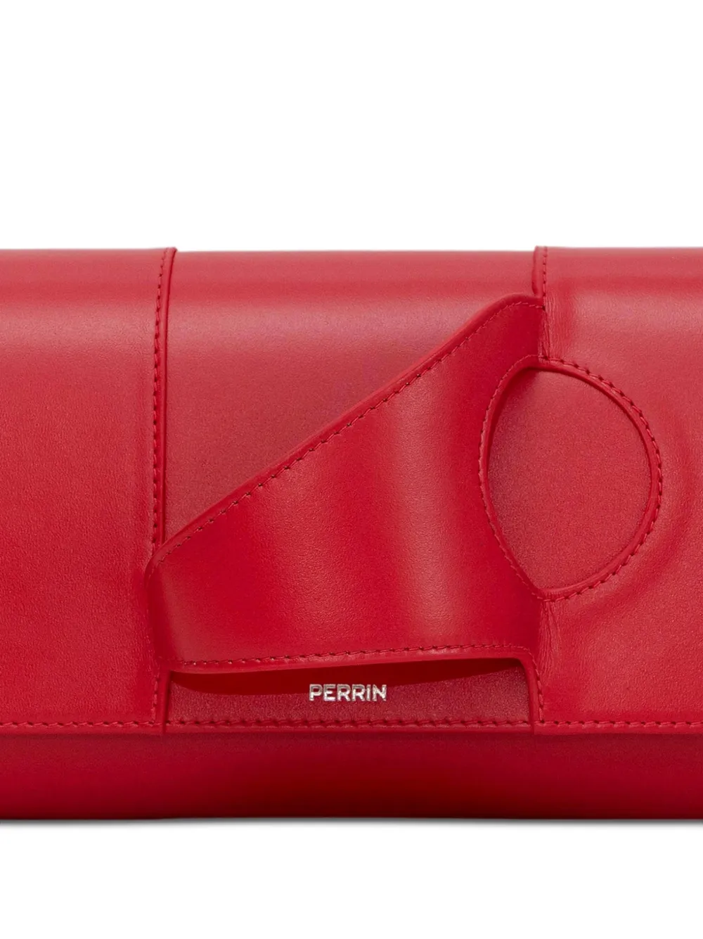 Perrin Paris L'Asymetrique glove clutch bag Rood