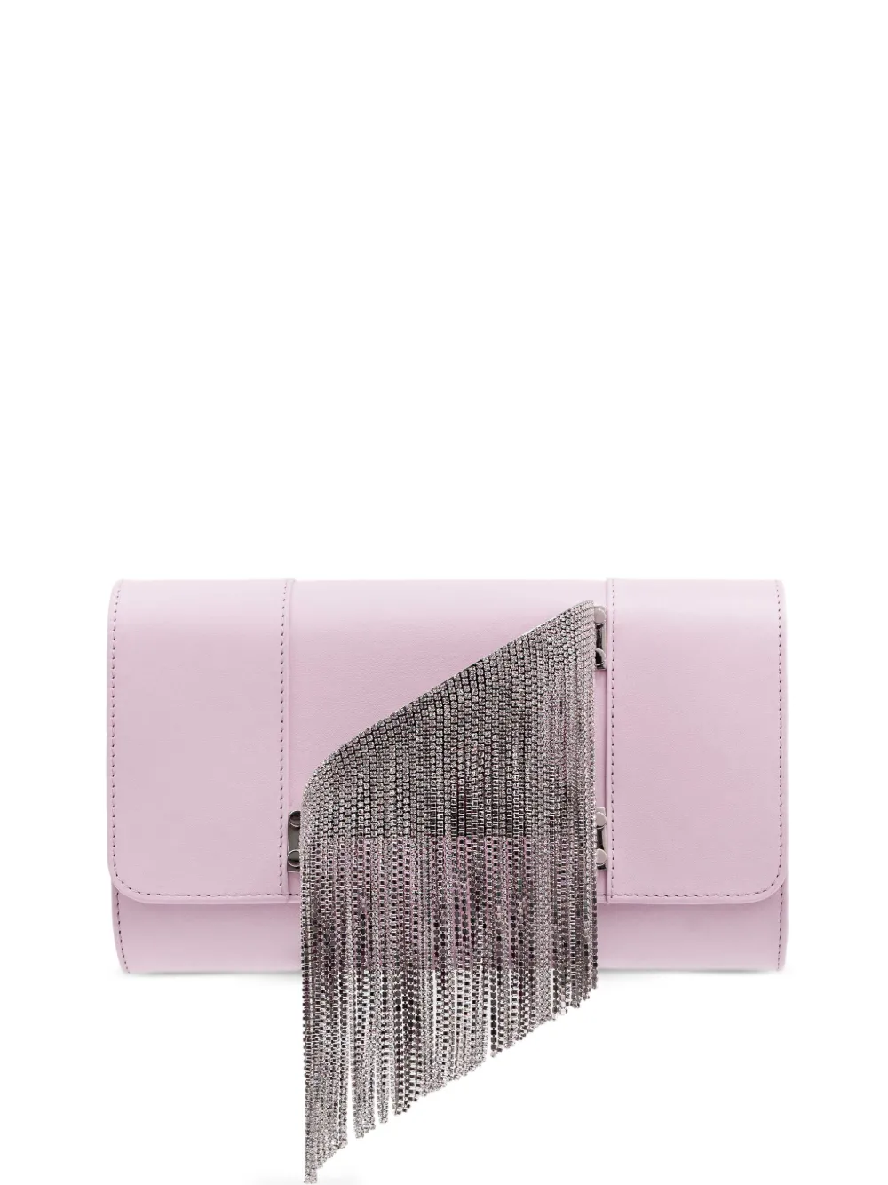Perrin Paris L'Eiffel Cascade clutch verfraaid met kristallen Roze