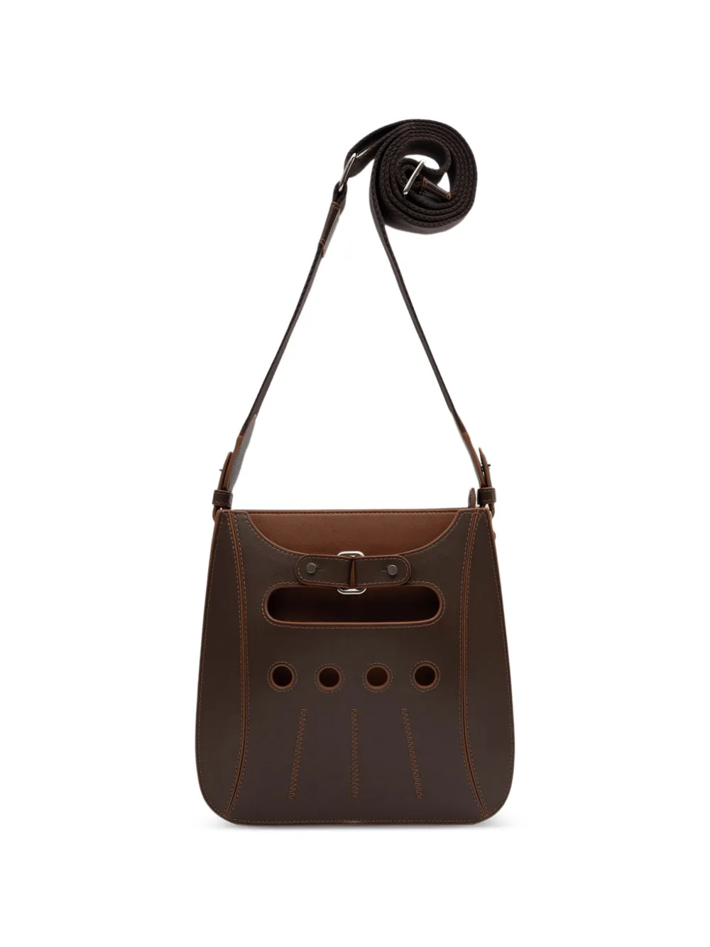 Perrin Paris sac à bandoulière en cuir Cabbie Xbody - Marron Perrin Paris sac à bandoulière en cuir Cabbie Xbody - Marron