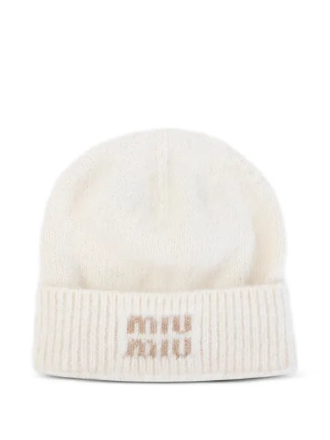Miu Miu mohair-blend beanie