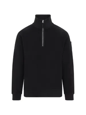 Stone Island ハーフジップ スウェットシャツ | ブラック | FARFETCH JP