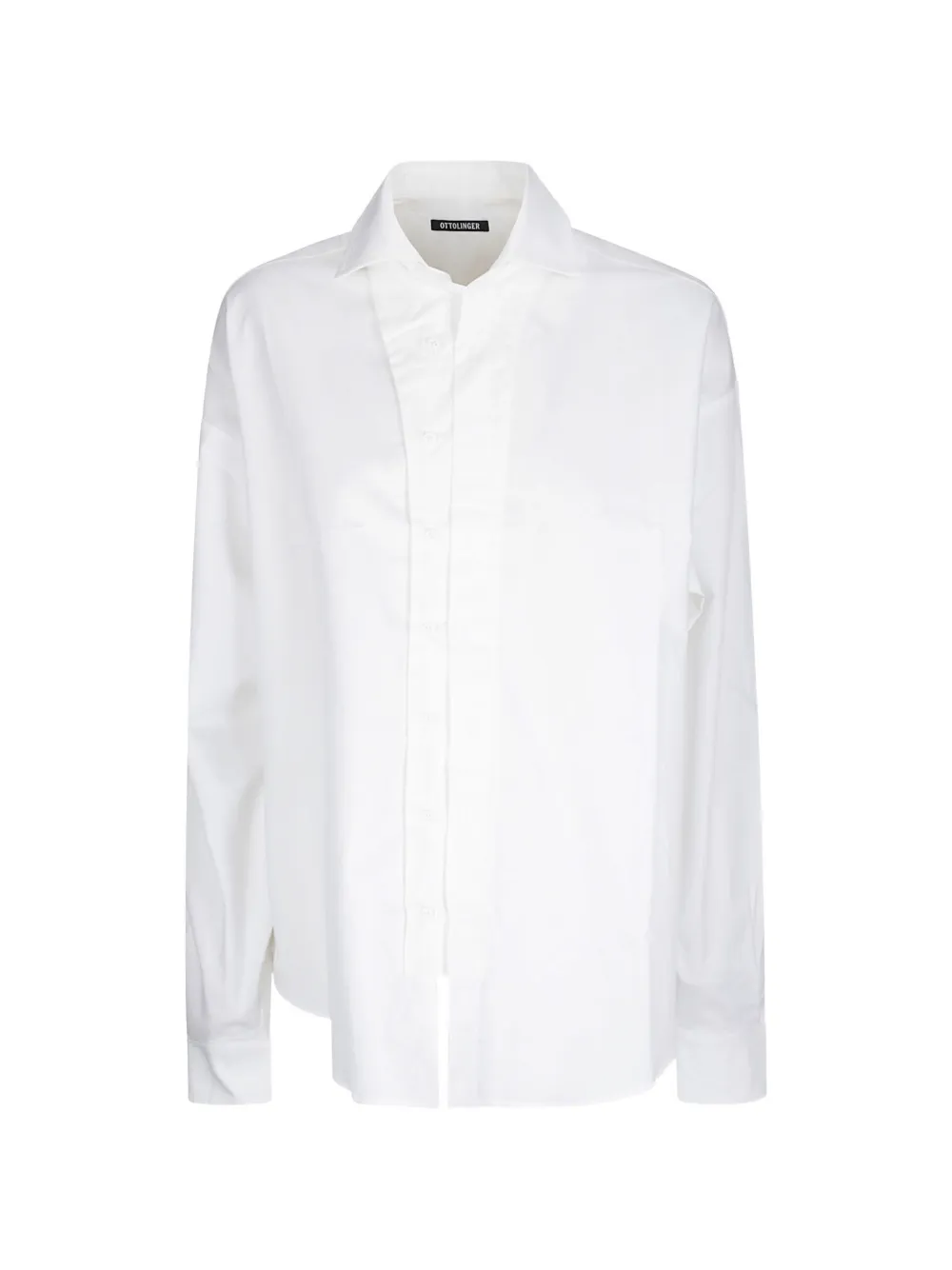 Ottolinger Double-closure Long-sleeve Shirt In White