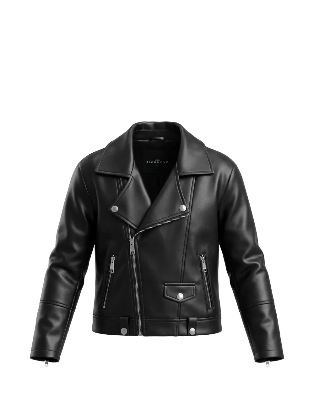 John Richmond Junior biker leather jacket - Nero