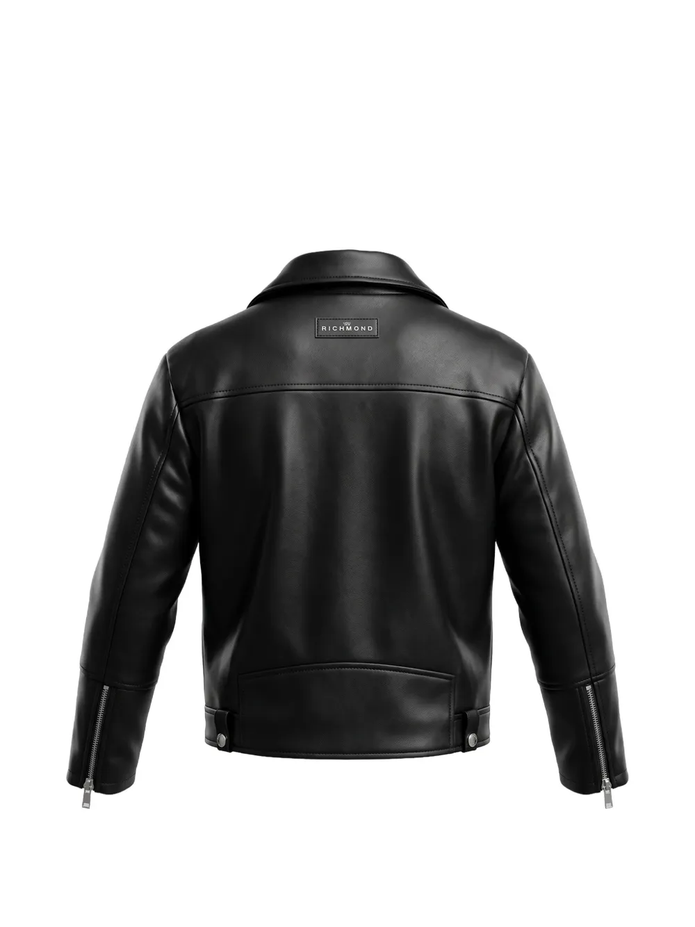 John Richmond Junior biker leather jacket Zwart