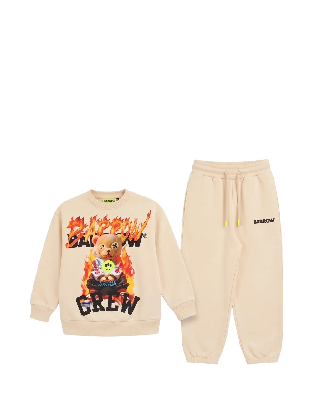 Barrow kids graphic-print tracksuit - Toni neutri