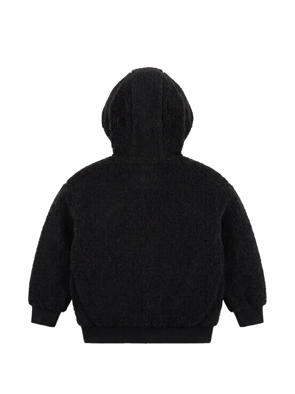 Barrow kids logo-patch hooded jacket Zwart
