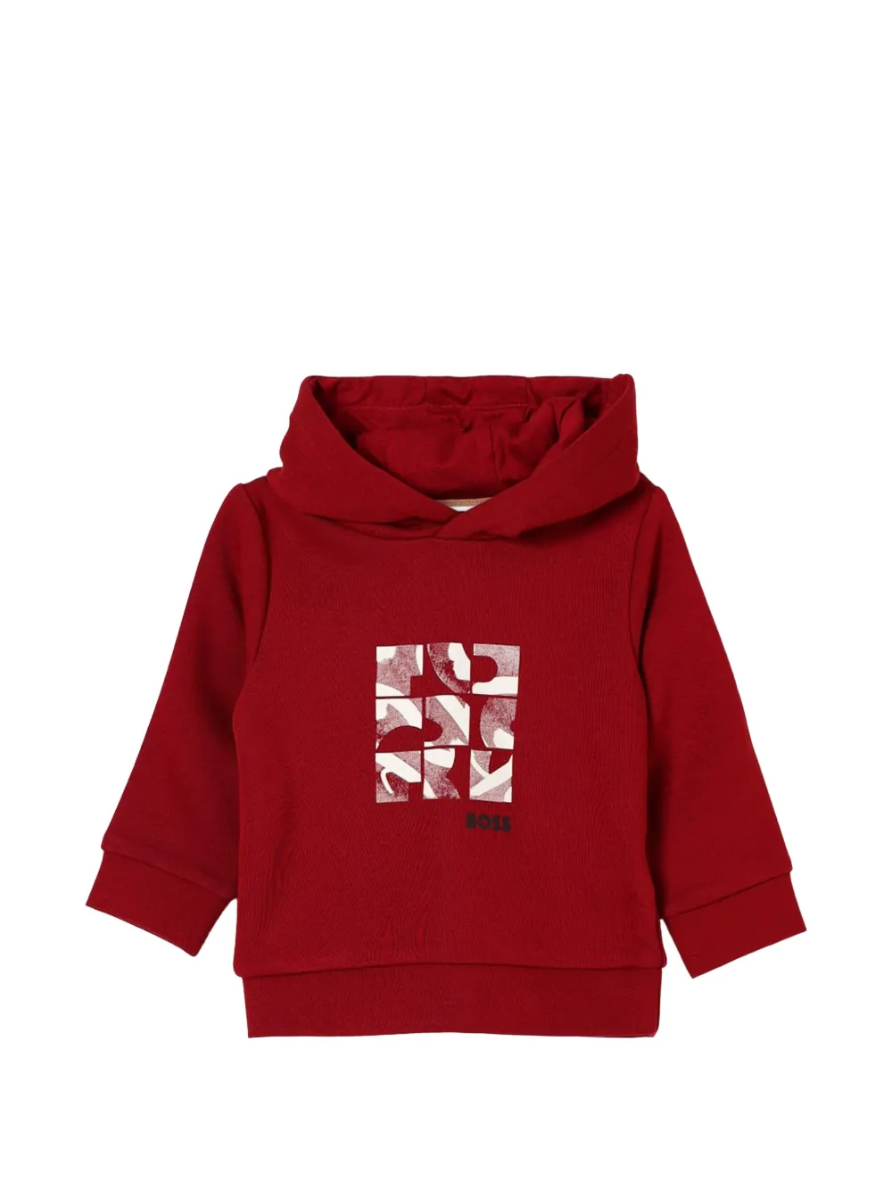 BOSS Kidswear Hoodie met logoprint Rood