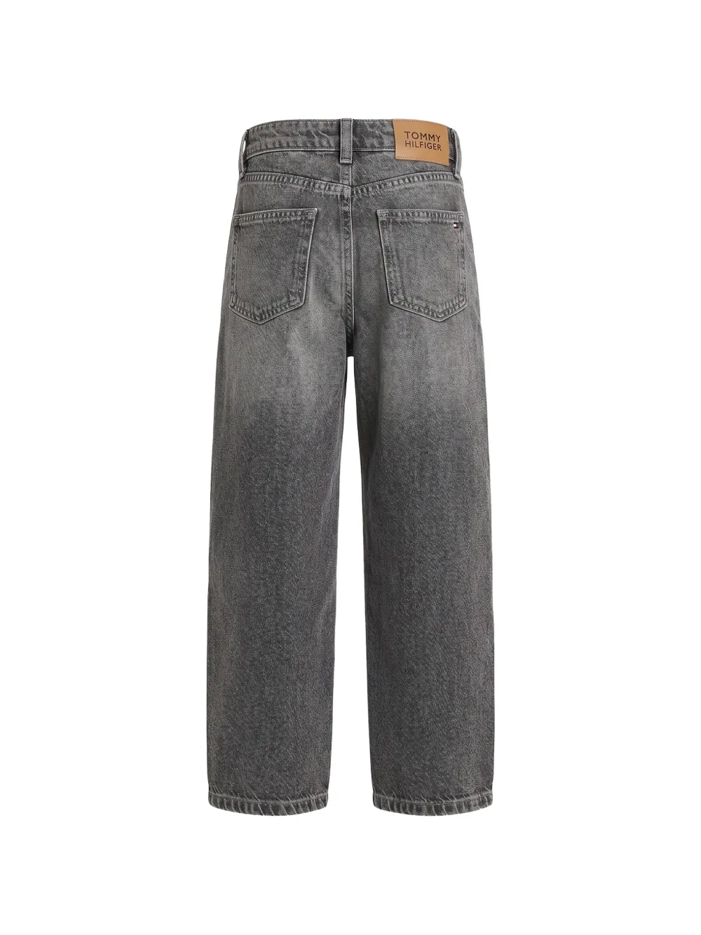 Tommy Hilfiger Junior Jeans met barrelpijpen en vervaagd effect Grijs