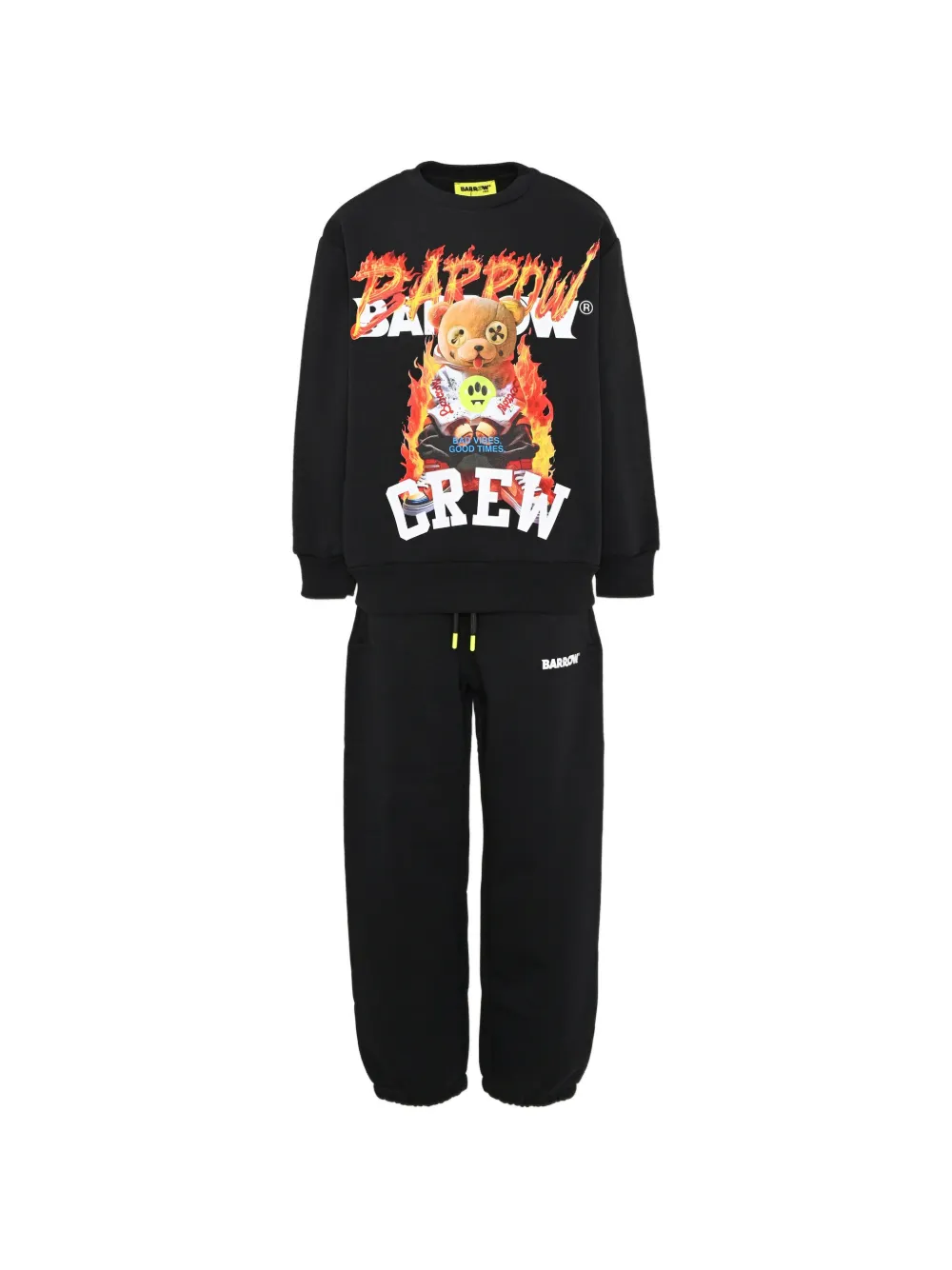 Barrow kids graphic-print tracksuit - Nero