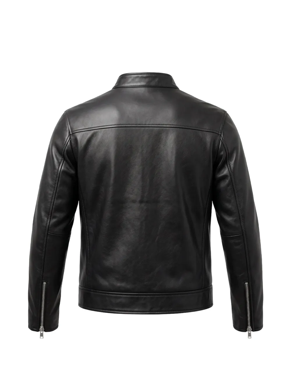 John Richmond Junior Leren jack met logo-patch Zwart