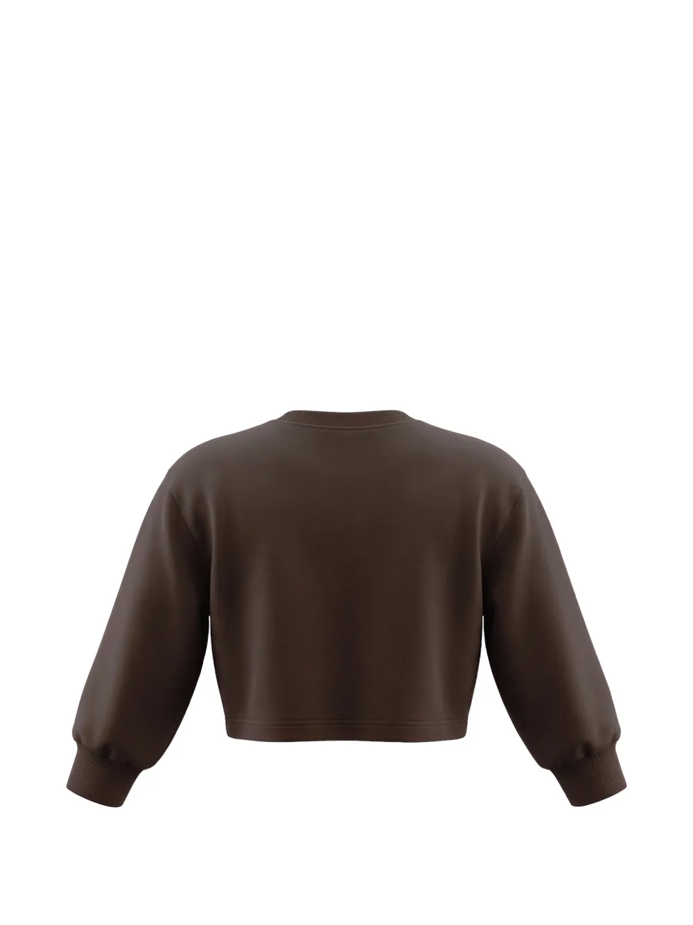 Barrow kids Cropped sweater met beren-print Bruin