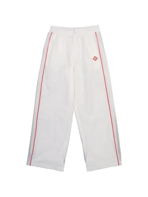 Casablanca pantalones rectos de ripstop con estampado reflectante