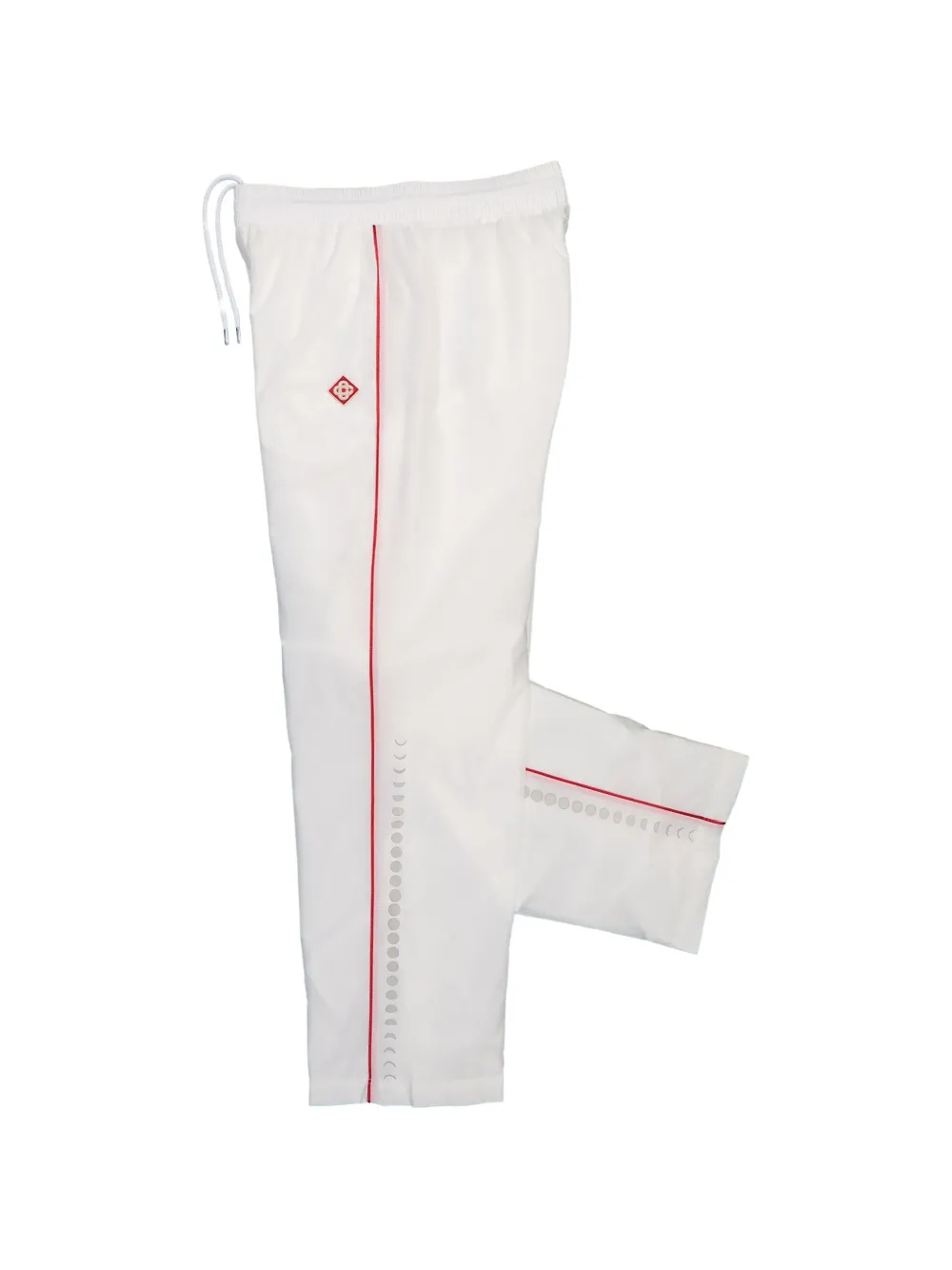 Casablanca reflective-printed ripstop straight-leg trousers Wit