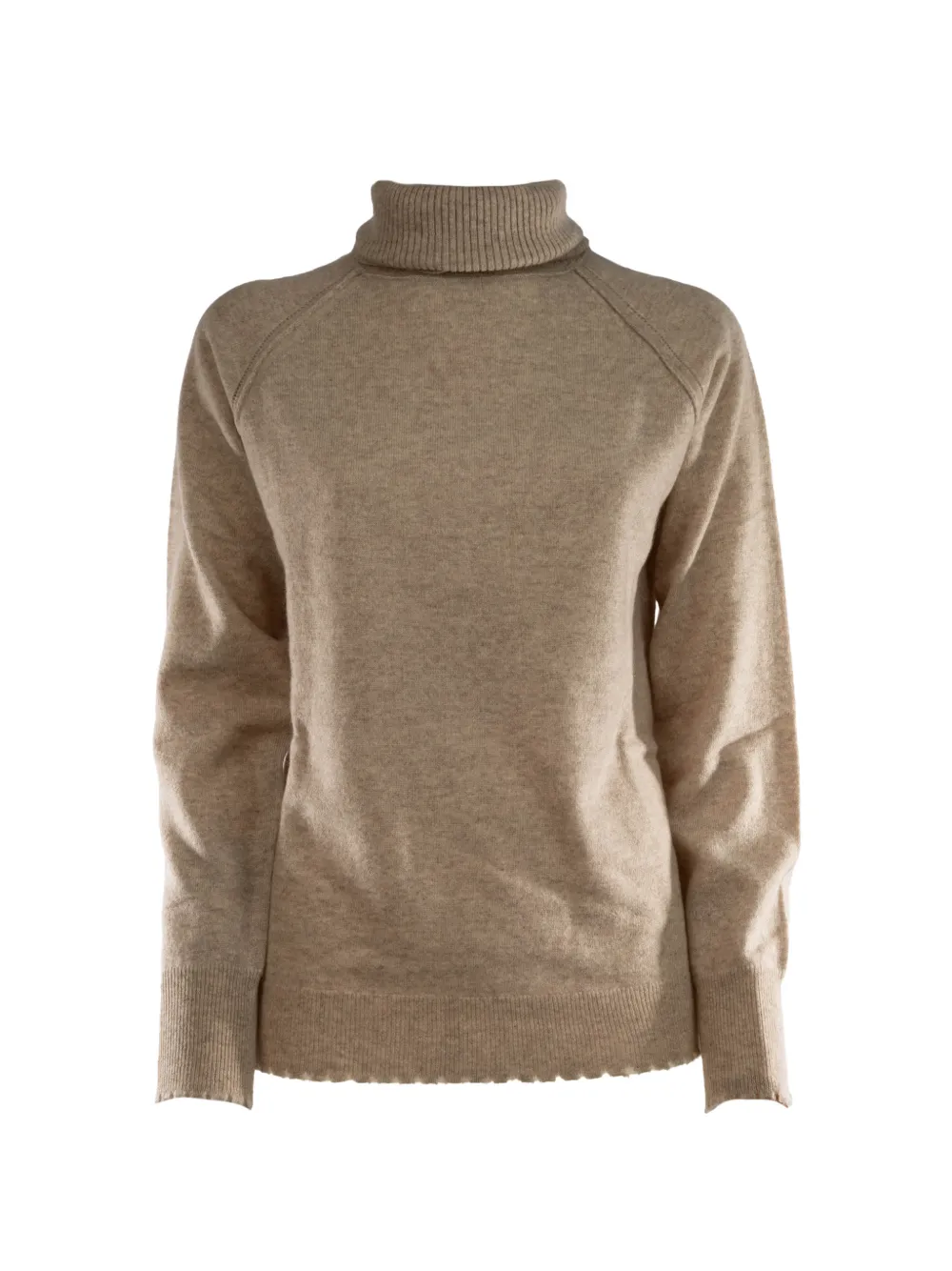 EMMA E GAIA roll-neck raglan-sleeve sweater - Nude
