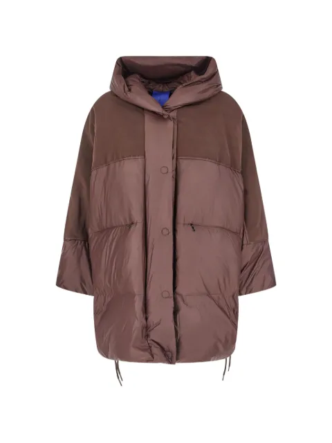 Duno Numbra hooded panelled puffer coat