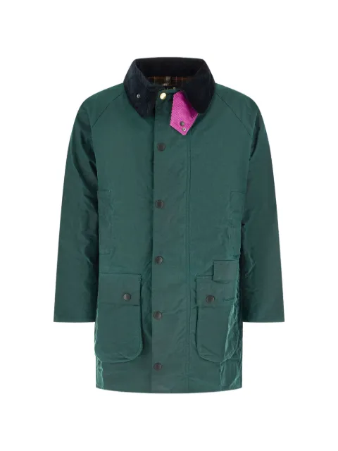 Paul Smith corduroy-collar raglan-sleeve jacket