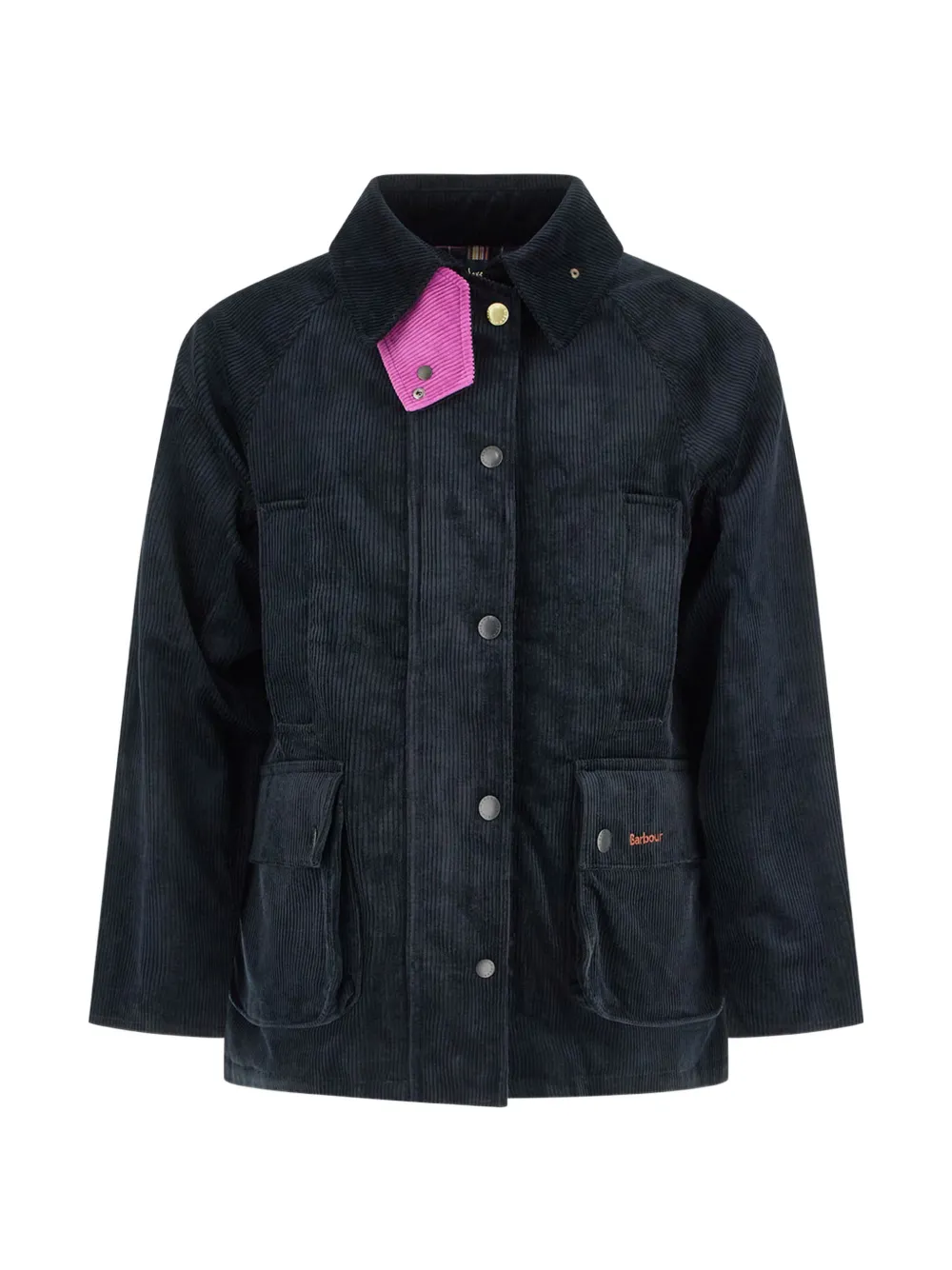 Barbour X Paul Smith Beaufort Corduroy Coat In Blue