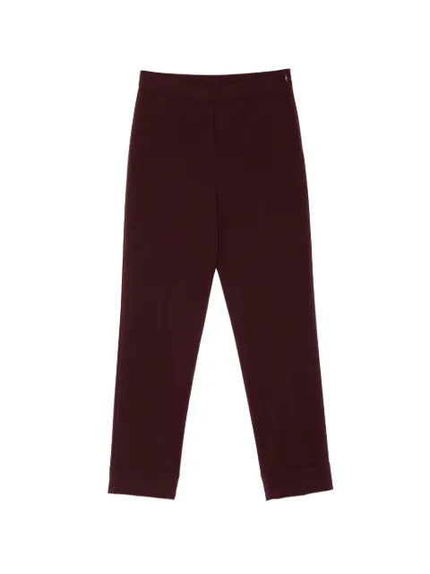 ZANETTI pressed-crease turned-up trousers