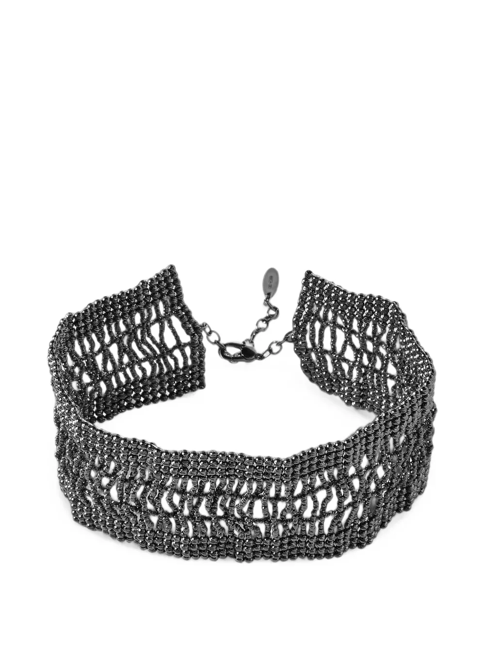 Brunello Cucinelli Choker ampio in argento sterling - Grigio