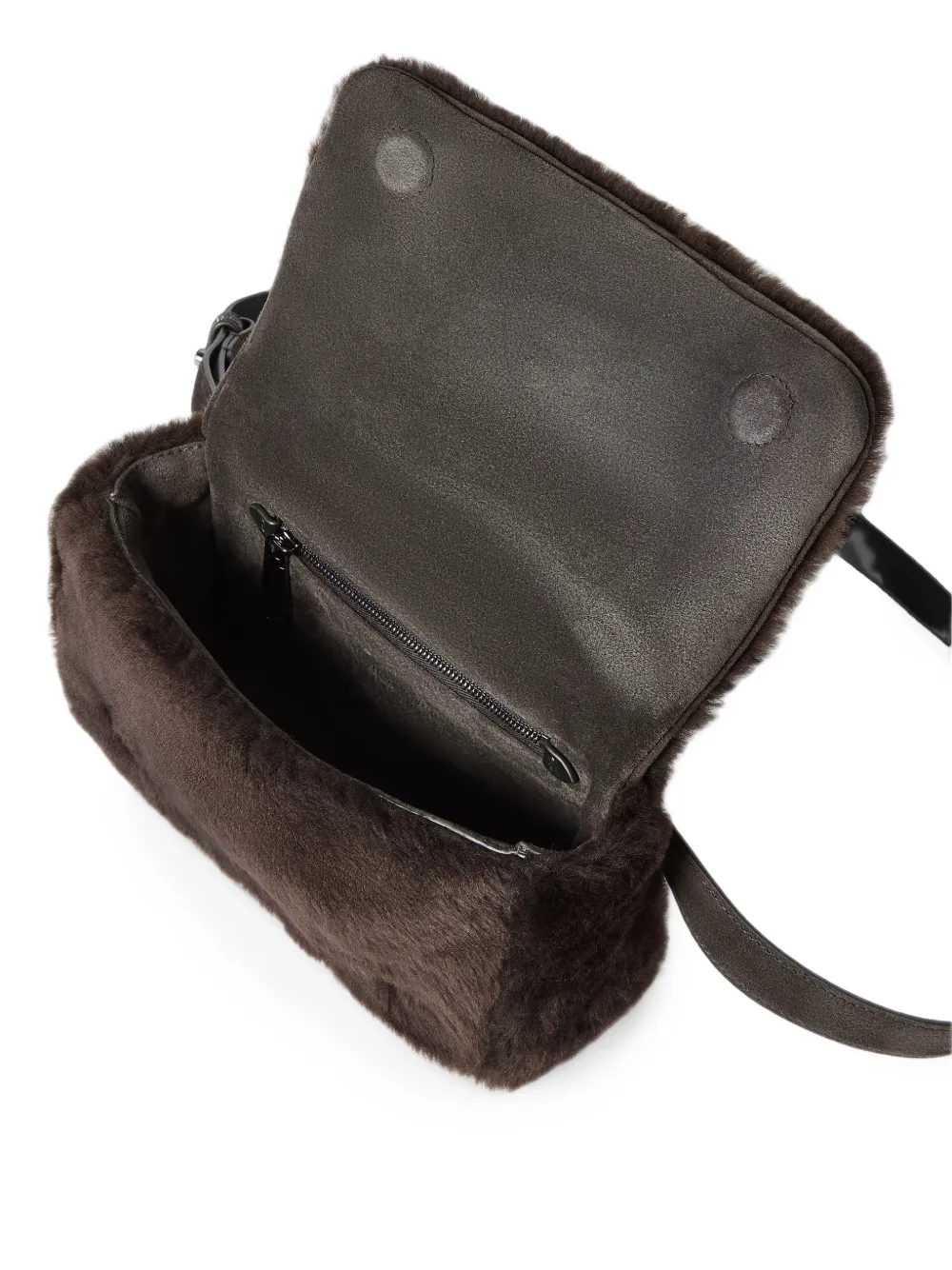 Brunello Cucinelli Kleine Explorer tas met ceintuur en sierketting Bruin