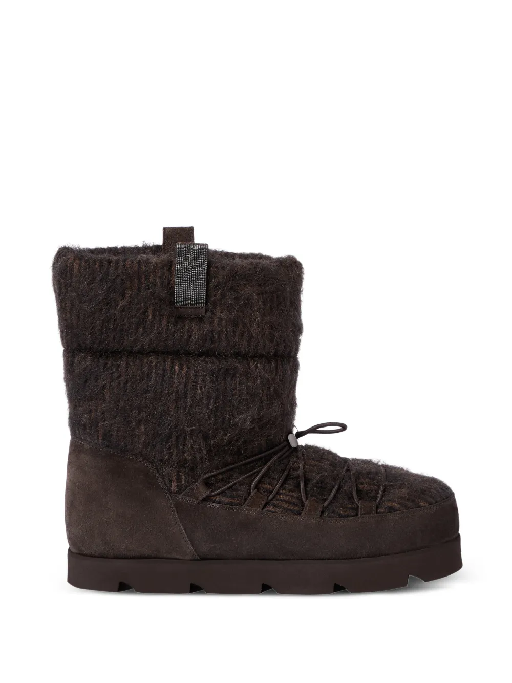 Brunello Cucinelli Stivaletti con inserti - Marrone