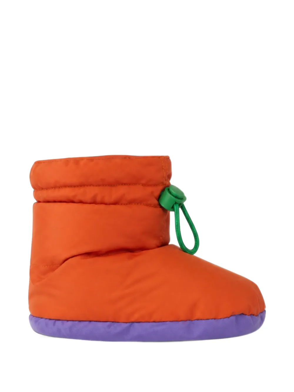 Bobo Choses padded drawstring crib shoes - Orange Bobo Choses padded drawstring crib shoes - Orange