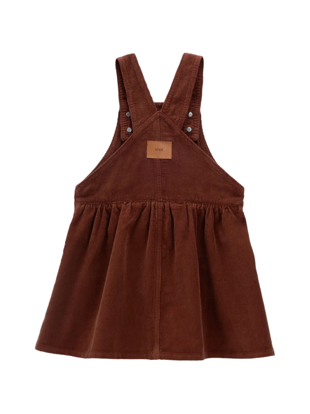 Knot Leticia ribfluwelen overgooier Bruin